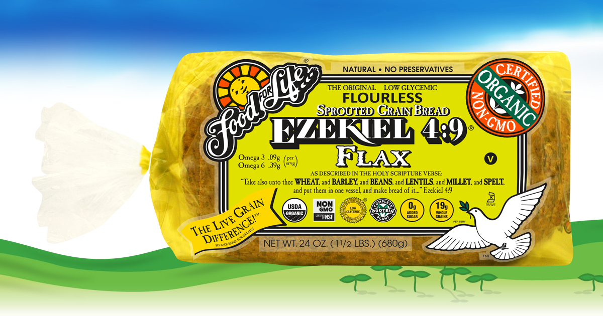 Ezekiel 49 Flax Sprouted Whole Grain Bread Food For Life